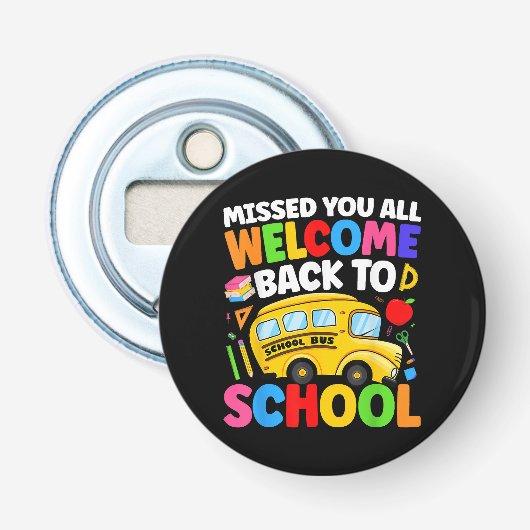 学校へようこそ バス運転手 はじめての登校日 栓抜き (正面)