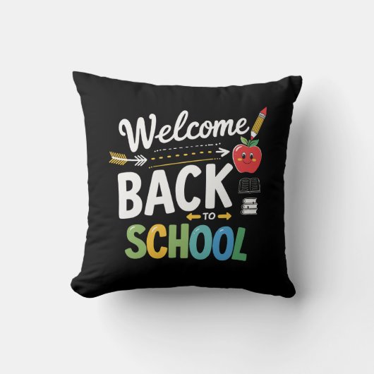 学校へようこそ 学校の初日 先生 クッション (正面)