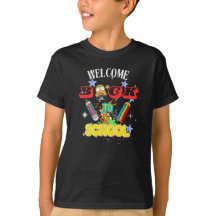 学校へようこそTシャツ