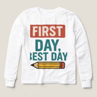 学校へ戻るベストデイTシャツ