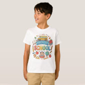 学校へ戻ろう。可愛い。カラフル。 Tシャツ (正面フル)
