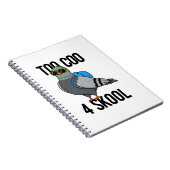 学校へ行くのがかっこよすぎるハトのダジャレ ノートブック (右側)