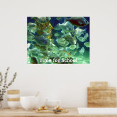 学校へ行く時間、学校へ行く時間 ポスター (キッチン)