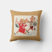 学校へ行く途中の兄妹 クッション (裏面)