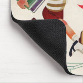 学校へ行く途中の兄妹 マウスパッド (コーナー)