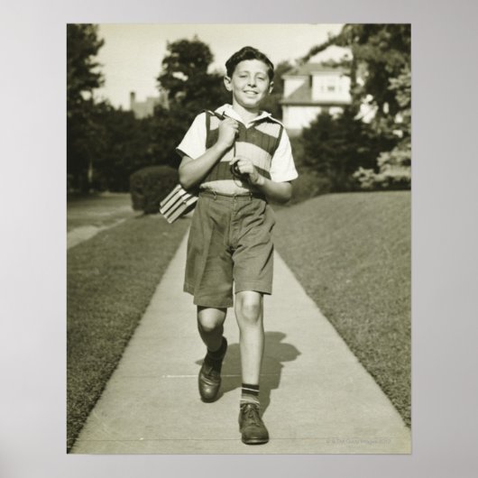 学校へ行く ポスター (正面)