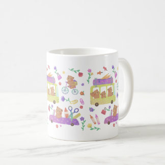 学校へ行こう:テディの学校準備 コーヒーマグカップ