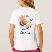学校へ行こう 子供Tシャツ Tシャツ (裏面)