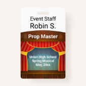 学校またはコミュニティのミュージカル バッジ (正面)