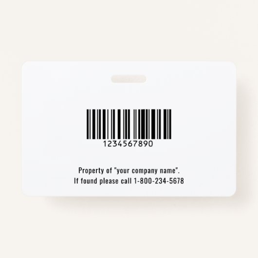 学校またはビジネスの写真IDペリウィンクルブルーバッジ バッジ (裏面)