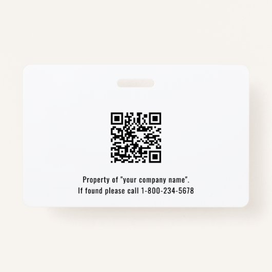 学校またはビジネスフォトIDサニーイエローバッジ バッジ (裏面)