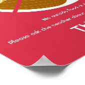 学校または保育園のためのナットフリー教室の看板 ポスター (角)