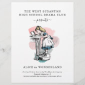 学校ま遊たは演劇の宣伝用フライヤー チラシ (正面)