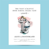 学校ま遊たは演劇の宣伝用フライヤー チラシ