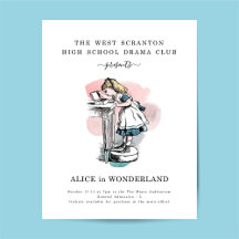 学校ま遊たは演劇の宣伝用フライヤー