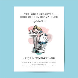 学校ま遊たは演劇の宣伝用フライヤー チラシ