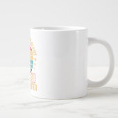 学校も大切だけどサッカーはもっと大切! ジャンボコーヒーマグカップ (右)
