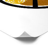 学校やオフィスのピーナッツと木の実のフリーエリア ポスター (角)