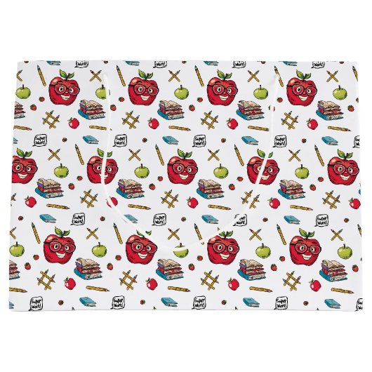 学校をテーマにした抱き枕 ラージペーパーバッグ (正面)