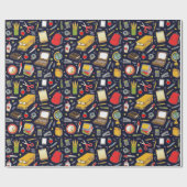 学校をテーマにした贈り物 ラッピングペーパー (フラット)