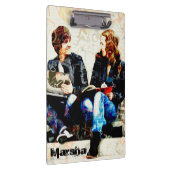 学校をテーマパーソナライズされたにした10代のコラージュのクリップボード クリップボード (右)