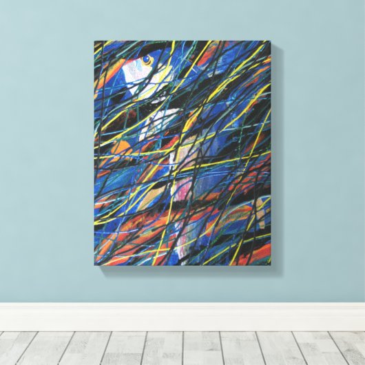 学校を休む キャンバスプリント (インサイチュ (ウッドフロア))