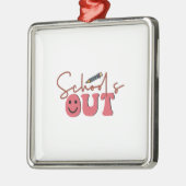 学校を出る メタルオーナメント (左)