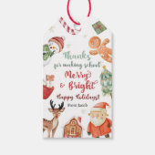 学校を明るく楽しくしてくれてありがとう ギフトタグ (正面)