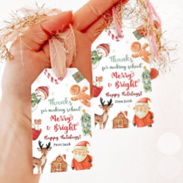 学校を明るく楽しくしてくれてありがとう ギフトタグ