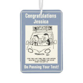 学校を運転する。審査官がドアの入り口に気付いた カーエアーフレッシュナー (裏面)