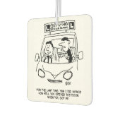 学校を運転する。審査官がドアの入り口に気付いた カーエアーフレッシュナー (左)