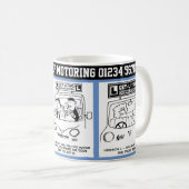 学校を運転する。3学校の漫画を運転する。 コーヒーマグカップ (正面右)