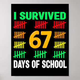 学校を67日間生き抜いたTシャツ 67日 キッズ ポスター