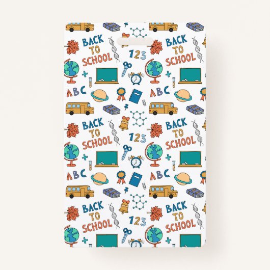 学校アイコンホームスクール学生IDバッジ バッジ (裏面)