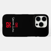 学校イニシャルシニア・クラス年グラッド・カラーズおもしろい Case-Mate iPhoneケース (裏面 (横))