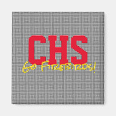 学校イニシャルスポーツチーム名ファンおもしろい マグネット (正面)