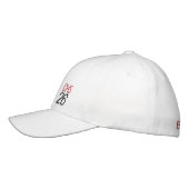 学校イニシャルチーム番号名カラーズスポーツ 刺繍入りキャップ (左)