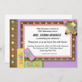 学校イベント 招待状 (正面/裏面)