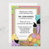 学校イベント 招待状 (正面/裏面)