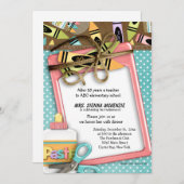 学校イベント 招待状 (正面/裏面)