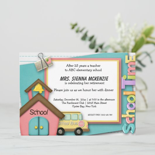 学校イベント 招待状 (スタンド正面)