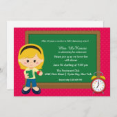 学校イベント*背景色の選択 招待状 (正面/裏面)