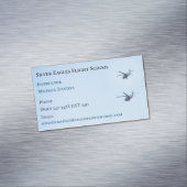 学校インストラクターパイロットヘリコプター飛行 マグネット名刺 (インサイチュ)