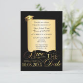 学校エレガント懇親会デザイン招待状 招待状 (スタンド正面)