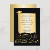 学校エレガント懇親会デザイン招待状 招待状 (正面/裏面)