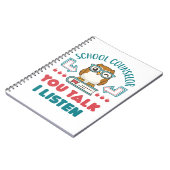 学校カウンセラーお話聞し ノートブック (左側)