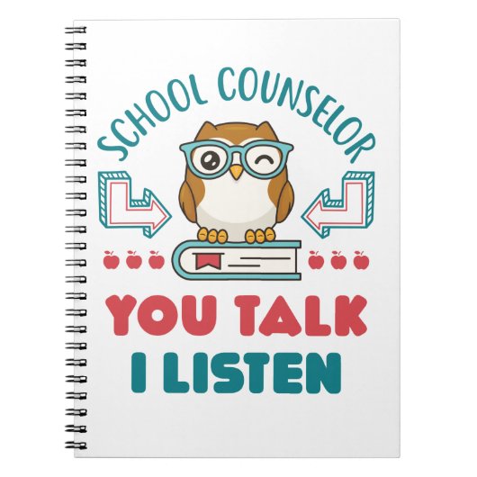 学校カウンセラーお話聞し ノートブック (正面)