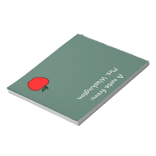 学校カスタム先生のChalkboardメモ帳 ノートパッド (回転)