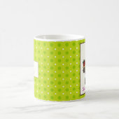 学校カッコいいだ!彼女の机の新学期 コーヒーマグカップ (中央)