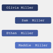 学校カラフル保育園の名前ラベルのアイロン